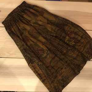 Mes Demoiselles Paris - printed long silk skirt 34